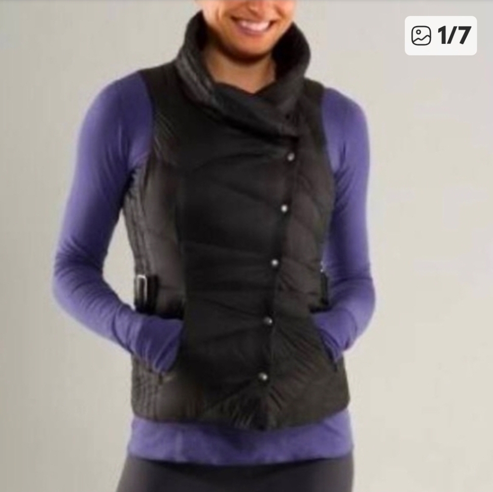 Lululemon GetDown Reversable Black Puffer Vest